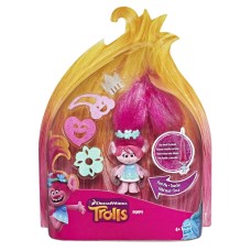HASBRO TROLLS trolis su plaukų aksesuarais