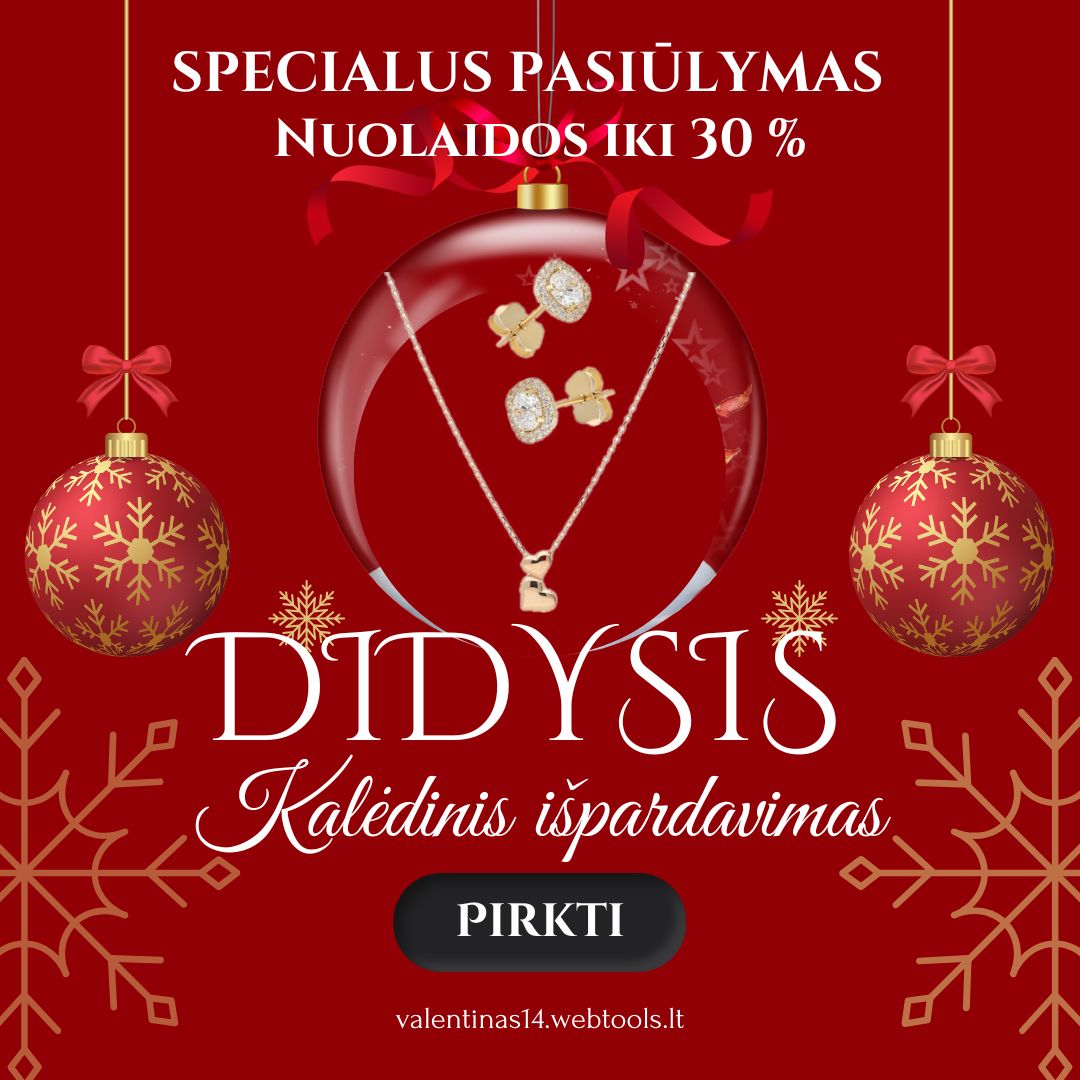 Kalėdinė akcija juvelyriniams dirbiniams